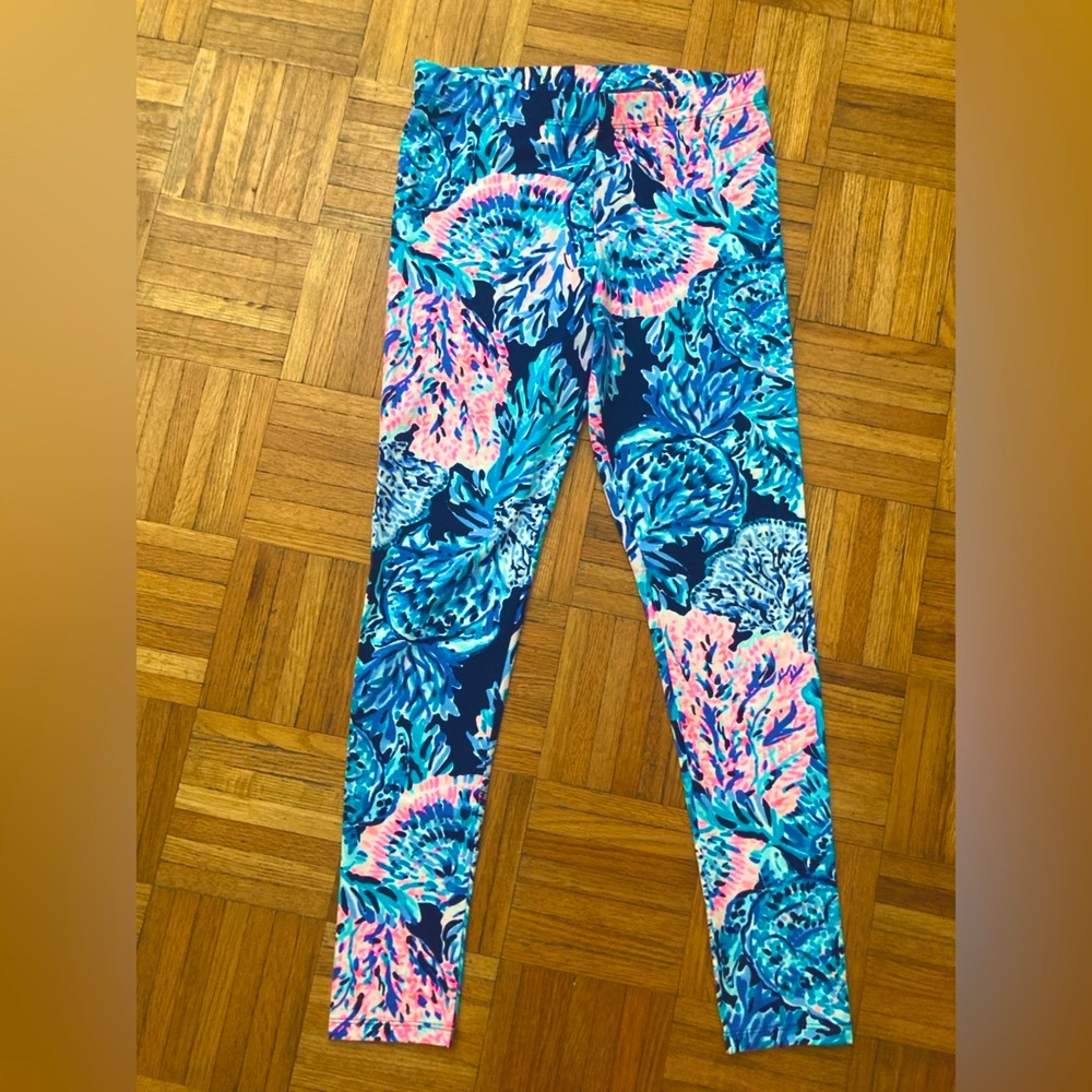 Lilly Pulitzer Leggings XL  14-16 Girls NWOT High Tide